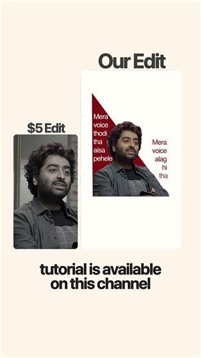 Arijit Singh Edit करने का सबसे आसान तरीका 🎥 #shorts #ytshorts
