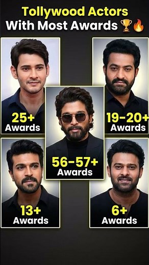 Allu Arjun's Unbeatable Record! 😱 Most Awards in Tollywood 🏆#tolllywood #filmfareawards #teluguactor