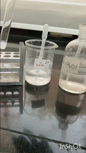cation Test#Zn cation test#zinc reaction with NH4OH#chemistry #icse#experiment #practical#activity