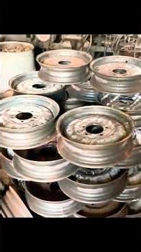 Metal Sheets → Vehicle Wheel Rims 😲 | Factory Process #viral #shorts #viralvideo #youtubeshorts