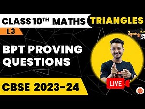 Practice Questions on Basic Proportionality Theorem (BPT) | Triangles |NCERT Maths Class 10#Cbse2024