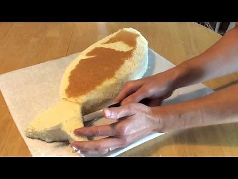 How To Make A Fish Shaped Cake Part 1: Carving The Cake