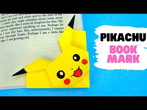 How to make origami PIKACHU BOOKMARK [easy origami, cute origami]