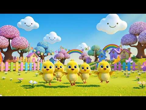 Five Little Chicks Cheep Cheep Cheep | Cute Farm Animal Song & Nursery Rhymes