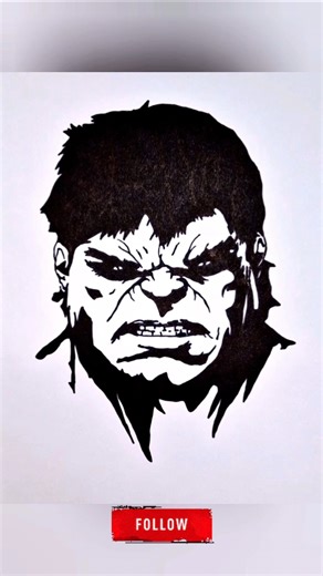 How To Draw "HULK" Easy Drawing ✍️👍 #marvel #art #sketch #draw #drawing #fyp #hulk #howtodraw