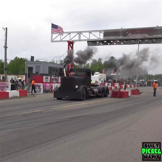 Extreme Peterbilt Burnout: Watch the Wild 'Crazy Train' Burn Down All 8 Tires