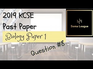 2019 KCSE Biology Paper 1 Question 8