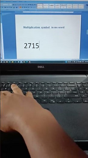 How to type Multiplication Sign (Symbol) in ms Word #tipsandtricks