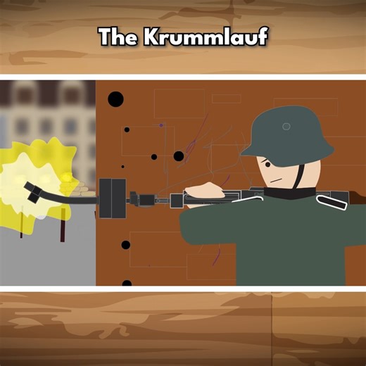 The Krummlauf, which translates to "curved barrel" in German, was an innovative yet peculiar solution for specific combat scenarios. It was primarily intended for use in armoured vehicles and urban warfare. | Simple History