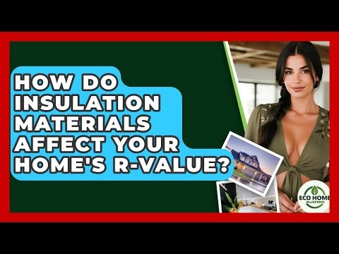 How Do Insulation Materials Affect Your Home's R-value? - Eco Home Blueprint