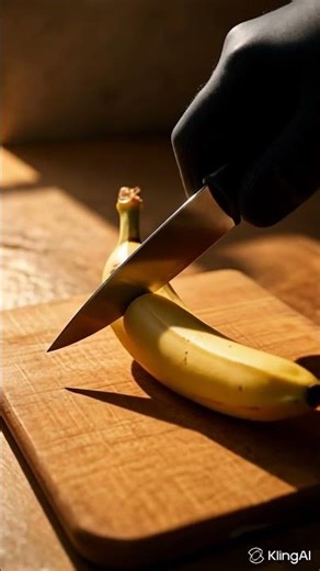 Banana Slicing🍌 ASMR Most Satisfying Way to Cut a Banana (Kitchen Hack) #shorts #satisfying