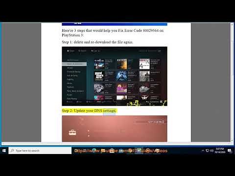 Fix Error Code 80029564 on PlayStation 3