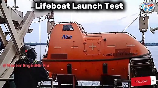 Lifeboat Launch Test: Ensuring Safety at Sea 😀🔧🛠️⚓🚢 A lifeboat launch test is a critical procedure that verifies the safe and damage-free deployment of lifeboats on a ship. This test is typically conducted during a sea trial in calm waters, with the vessel on an even keel and in a light condition. When to Conduct Lifeboat Launch Tests: Lifeboat launch tests are performed during the initial installation of lifeboats on a ship and every five years thereafter as per standards. Conducting the Te