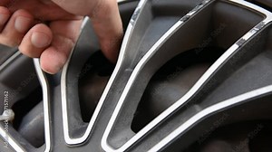 Hand people inflate tires car for safety transportation, close up checking tyre rubber car by vehicle pressure autumotive pump, service safety for transport mechine