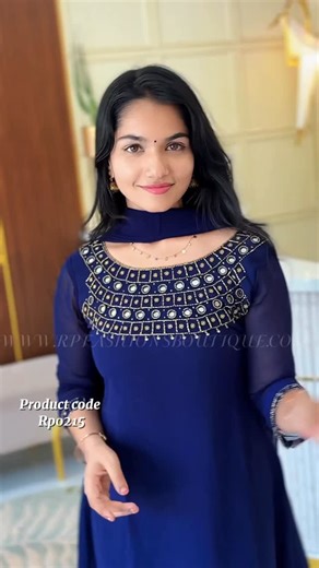 R P Fashions Boutique on Instagram: "Restocked 🌸 Mirror work 🔥Order now Beautiful Aline Hand work kurti with heavy hand worked yoke and sleeves 🥰 Only 1100/- Order through website https://rpfashionsboutique.com/product/rp215 Product code RP0215 Or whatsapp 8943520952 90740 85429 Size m to xxl Price 1100/- Limited stock"