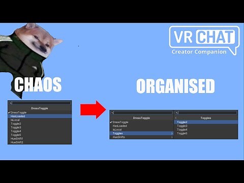 How to organise VRChat avatar parameters better Unity tutorial