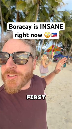 Boracay is SO crowded now! 😳🇵🇭 #boracay #boracayupdates #philippinestravel #philippines #travel