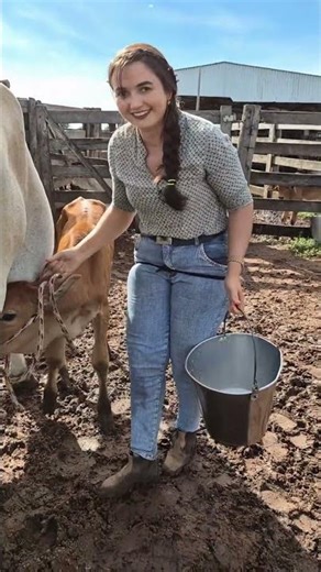 Traditional Cow Milking on Farm 🐄 | Rural Life & Fresh Milk Experience #villagelife #rurallife