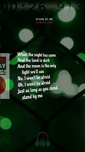 Stand By Me by Ben E. King #lyrics #musiclyrics #standbyme