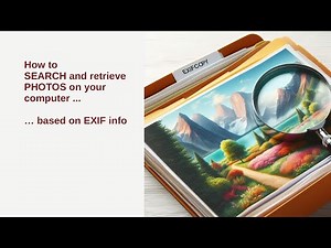 How to search photos on your computer based on EXIF data - based on cameras, lenses, or settings.
