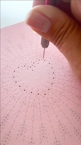 Using the fine point and ultra fine for The Arrow’s Path paper embroidery card. The number one question I get when I share the paper piercing is what do I use below the paper. I use styrofoam! I’ve tried everything other things but this styrofoam like a denser cushion. There’s little to no resistance and it’s self healing so a piece will last a long time. #paperembroidery #embroideryonpaper | Flourishing Fibers