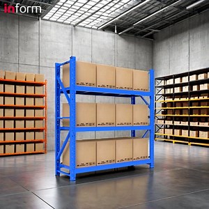 [Hot Item] Adjustable Industrial Warehouse Storage Steel Light Duty Shelf for Retail Grocery Store