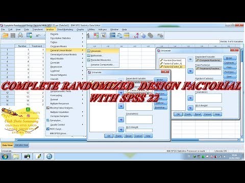 Complete Randomized Design Factorial With SPSS