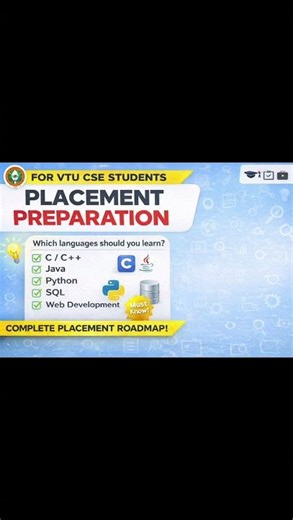 Placement Preparation for VTU CSE Students do comments if you guy's want #placement #shortvideo