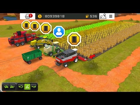 Fs 18 Harvest Wheat With Multiplayer ! Fs18 Mix Harvesting | Timelapse #fs18