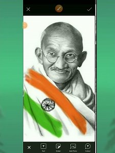 Mahatma Gandhi💕Photo Editing Tutorial❤ #ShortsFeed #Youtubers #Editing_photo