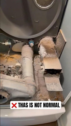 Never skip this dryer cleaning again #safety #maintenance #fireprevention