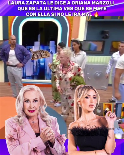 Laura Zapata advierte a Oriana Marzoli en La Casa de los Famosos