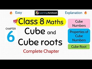 Class 8 Maths Cube and Cube Roots | Class 8 maths chapter 6 cube and cube roots