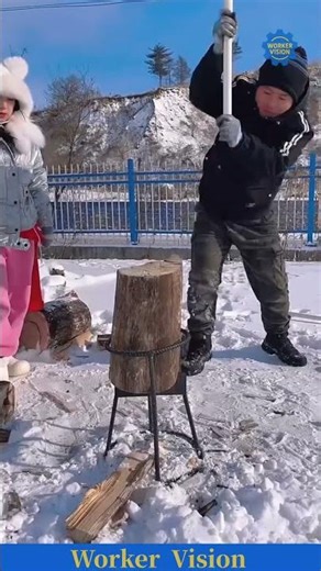 Smart Firewood Splitter for Cold Winters ｜ 겨울을 위한 스마트 장작 분할기