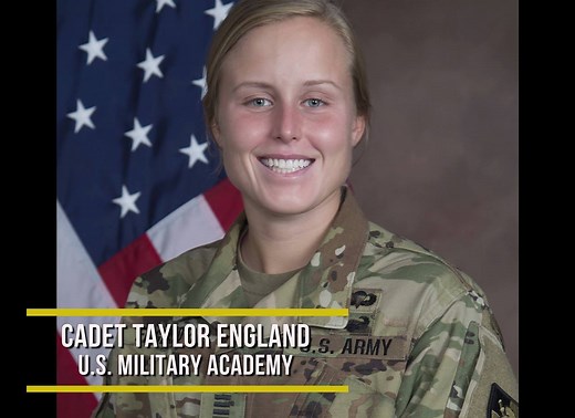 Leading from the front. Cadet Taylor England is West Point - The U.S. Military Academy's top-ranked infantry cadet and holds the Command Sergeant Major position. After she attends infantry basic officer leader course, she will head to 173rd Airborne Brigade in Italy. | U.S. Army