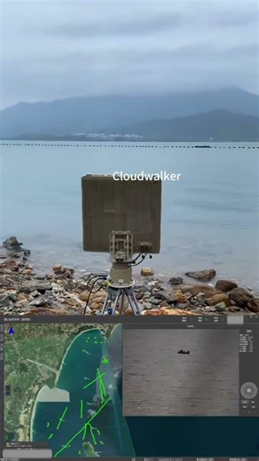 Phased array radar, 360-degree omnidirectional scanning#fpv #raday#drone