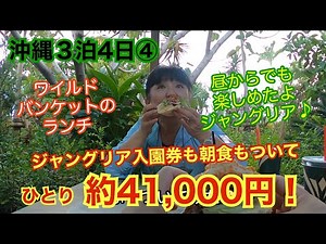 ジャングリア沖縄入園券付き超格安！沖縄３泊４日④いよいよジャングリア沖縄体験！バギーでジャングル走ったり、ビッグすぎるバーガーに悪戦苦闘したり〜楽しかったでーす♪「旅とグルメのAkemiチャンネル」