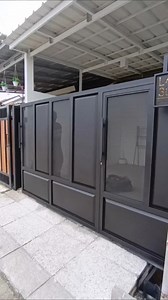 pagar double sliding full plat #pagardoublesliding #pagarminimalismodern #bengkellaskarawang #duakaryaunggul #pagarminimalis | Dua Karya Unggul