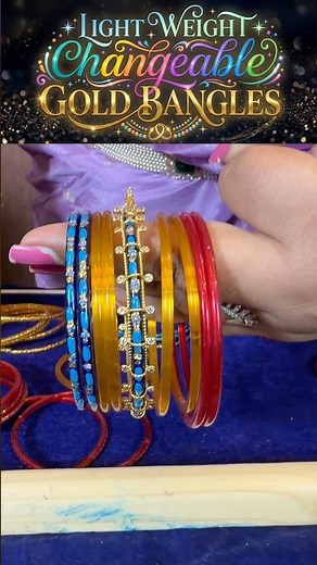 ONE bangle 😳 but UNLIMITED colours?! 🤯💫 This 22KT changable kada is pure magic! #shorts
