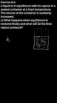 What happens when equilibrium is restored finally and what will be the final vapour pressure?