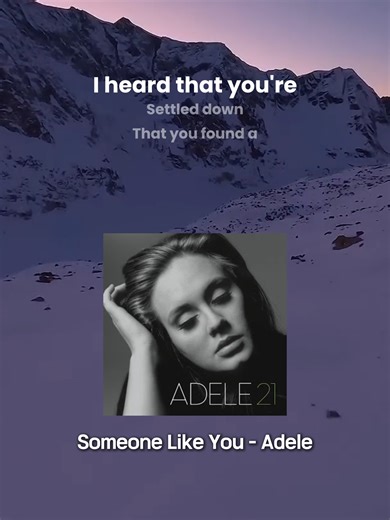 Someone Like You - Adele #lyrics #lyricvideo #foryou #viral #adele