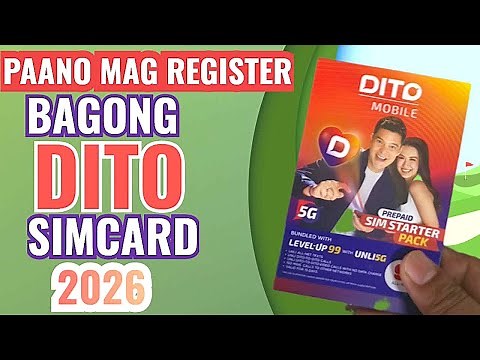 Paano mag register ng DITO SIM card 2026 | How to register DITO SIM
