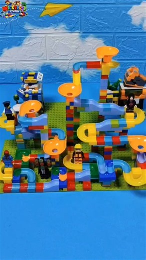 I Finished Building This Epic Marble Run! 🧱🔵 So Satisfying🤩 | Unofficial Lego #Shorts #legoduplo