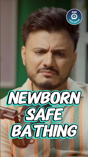 Newborn Bathing Guide | Umbilical Cord Care ft. Dr Imran Patel #NewbornCare #Shorts #parentingtips