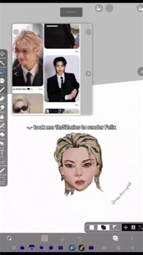 Drawing Felix!! #felixx #stay #skz #kpopart #artreveal ‪@StrayKids‬