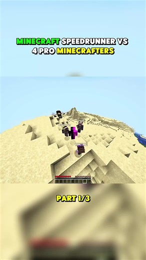 Minecraft Speedrunner Challenge Against Four Pros