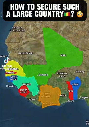 🇲🇱 It’s not until you realize the true size of Mali, that you are compelled to respect what Assimi Goita just accomplished in repelling the attacks in pretty much all of Mali. IT THE SIZE GERMANY, FRANCE AND THE UK COMBINED. You can see for yourselves how this country is VAST in terms of its culture but also in terms of its SIZE, which encompasses several countries at once… The FAMAS (Malian armed forces) truly deserve congratulations—for those who didn’t know, I think now you can appreciate f
