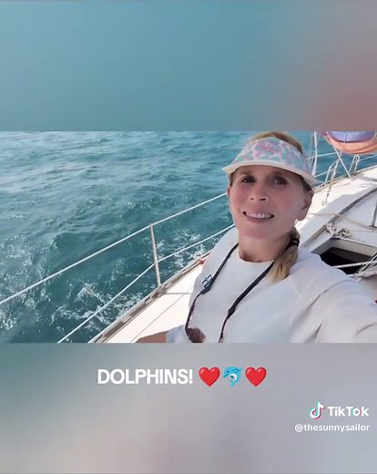Sailing the south coast of Puerto Rico and it's always an incredible view when the dolphins show up! #thesunnysailor #puertorico #sailboat #sail #sailing #dolphins