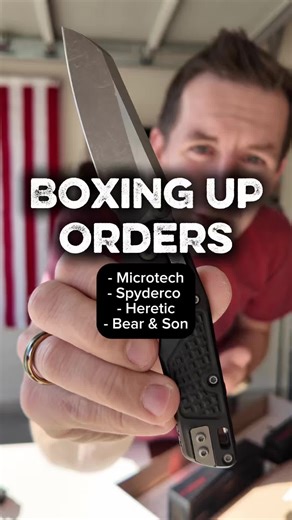 Join me while we box up orders for Lone Star Knife & Supply - Microtech - Spyderco - Heretic - Bear & Son #KnifeCommunity #KnifeCollector #MadeInUSA #everydaycarry