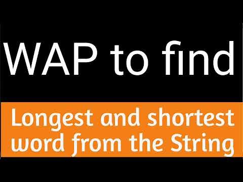 Java program to find longest and shortest word in a string with length